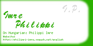 imre philippi business card